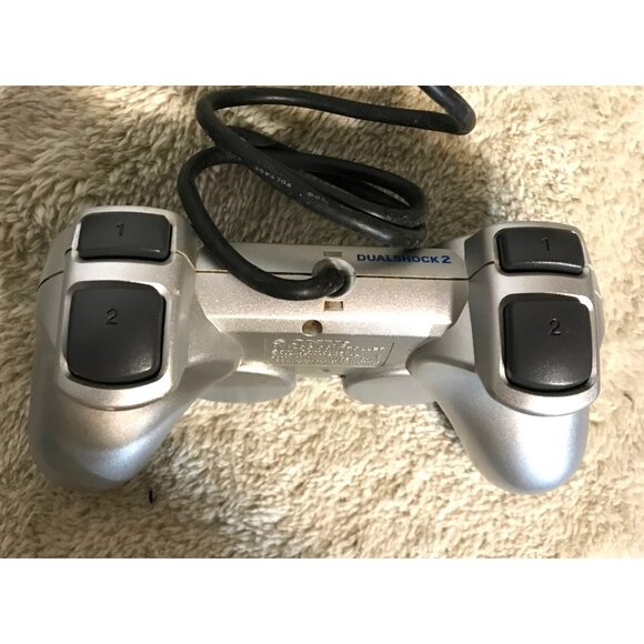 Sony PlayStation DualShock 2 Wired Controller SCPH-10010 Silver OEM - Picture 5 of 6